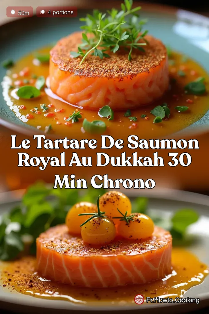 Le Tartare de Saumon Royal au Dukkah 30 Min Chrono