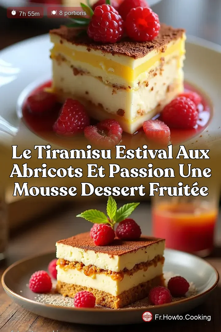 Le Tiramisu Estival aux Abricots et Passion Une Mousse Dessert Fruitée