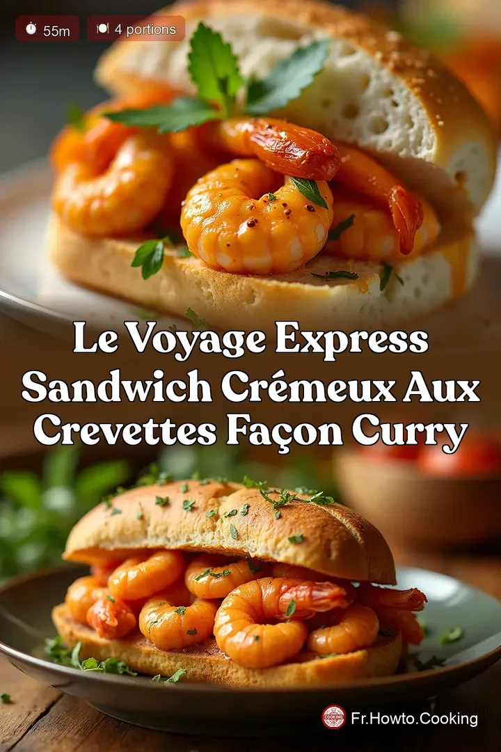 Le Voyage Express Sandwich Crémeux aux Crevettes Façon Curry