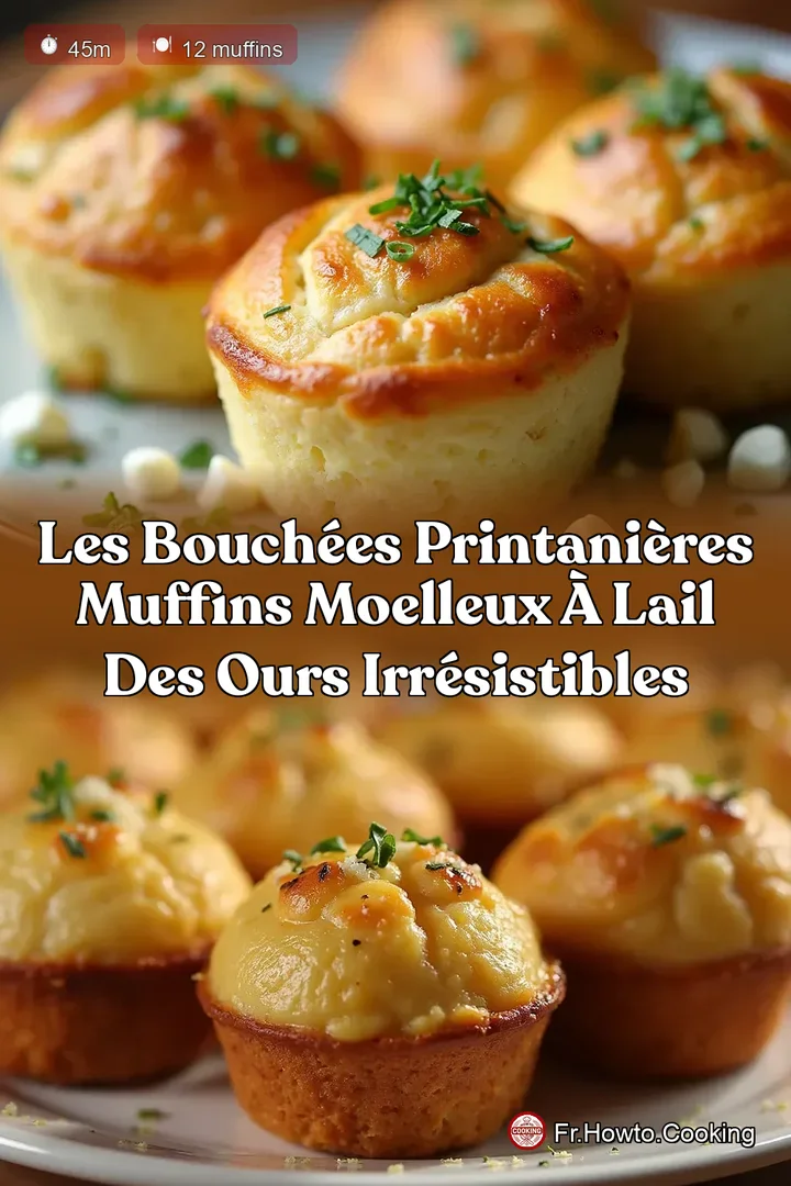 Les Bouchées Printanières Muffins Moelleux à lAil des Ours Irrésistibles