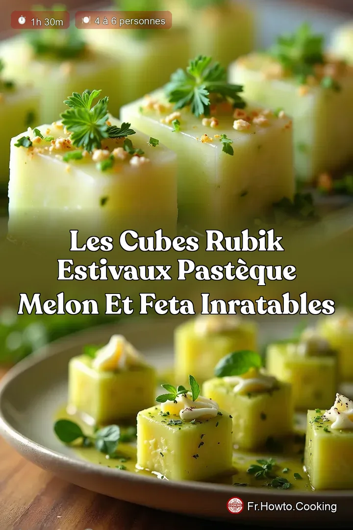 Les Cubes Rubik Estivaux Pastèque Melon et Feta Inratables