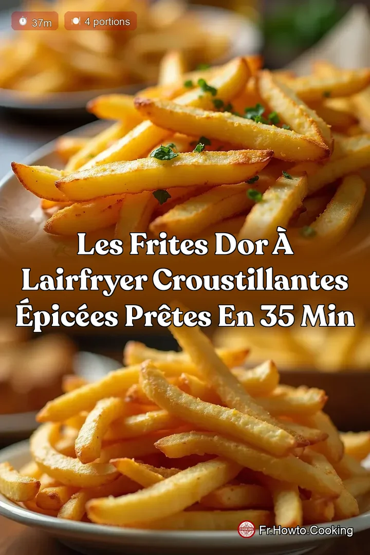 Les Frites dOr à lAirfryer Croustillantes Épicées Prêtes en 35 Min