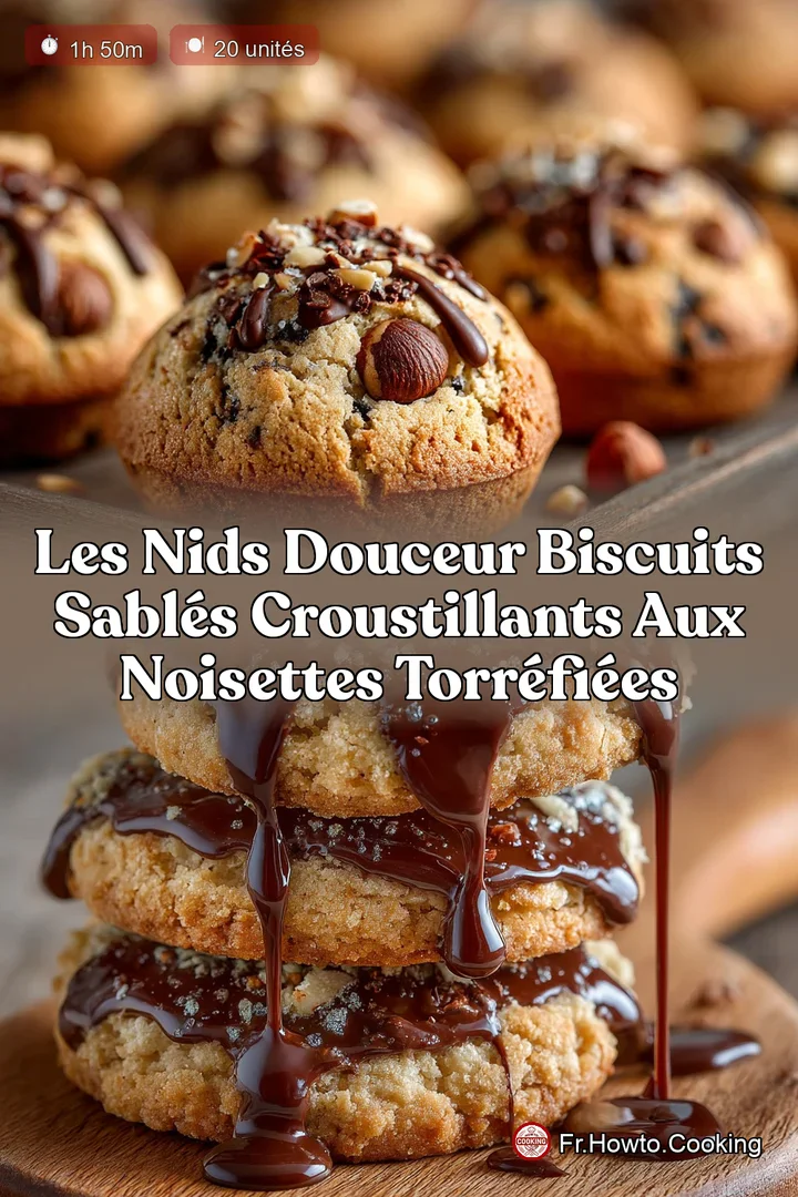 Les Nids Douceur Biscuits Sablés Croustillants aux Noisettes Torréfiées