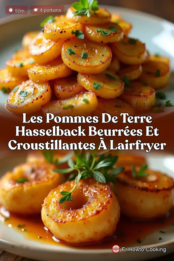 Les Pommes de Terre Hasselback Beurrées et Croustillantes à lAirfryer