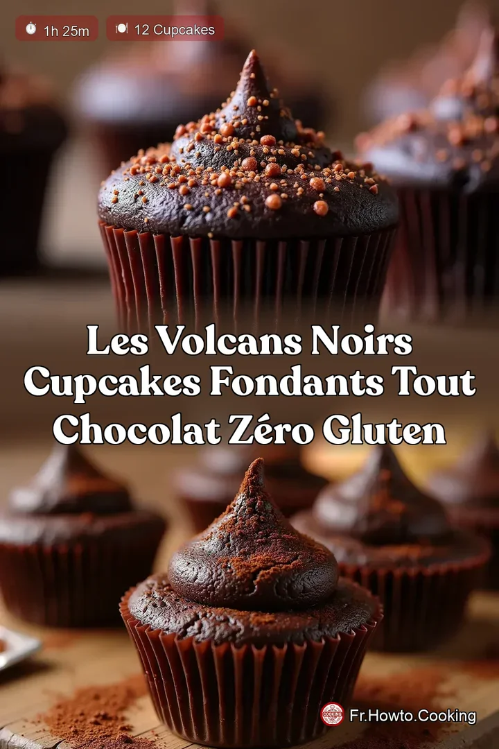 Les Volcans Noirs Cupcakes Fondants Tout Chocolat Zéro Gluten