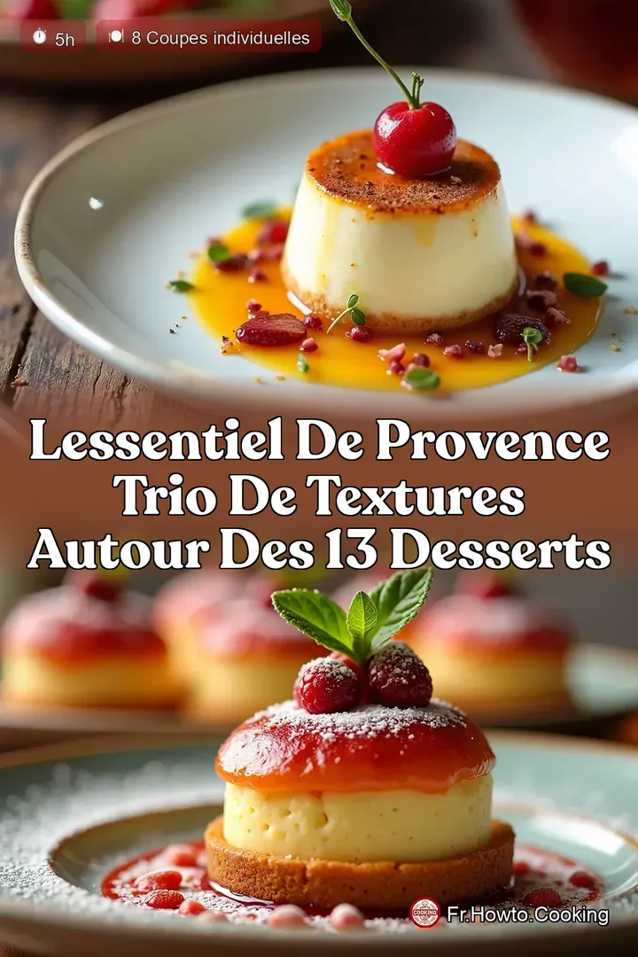 LEssentiel de Provence Trio de Textures autour des 13 Desserts