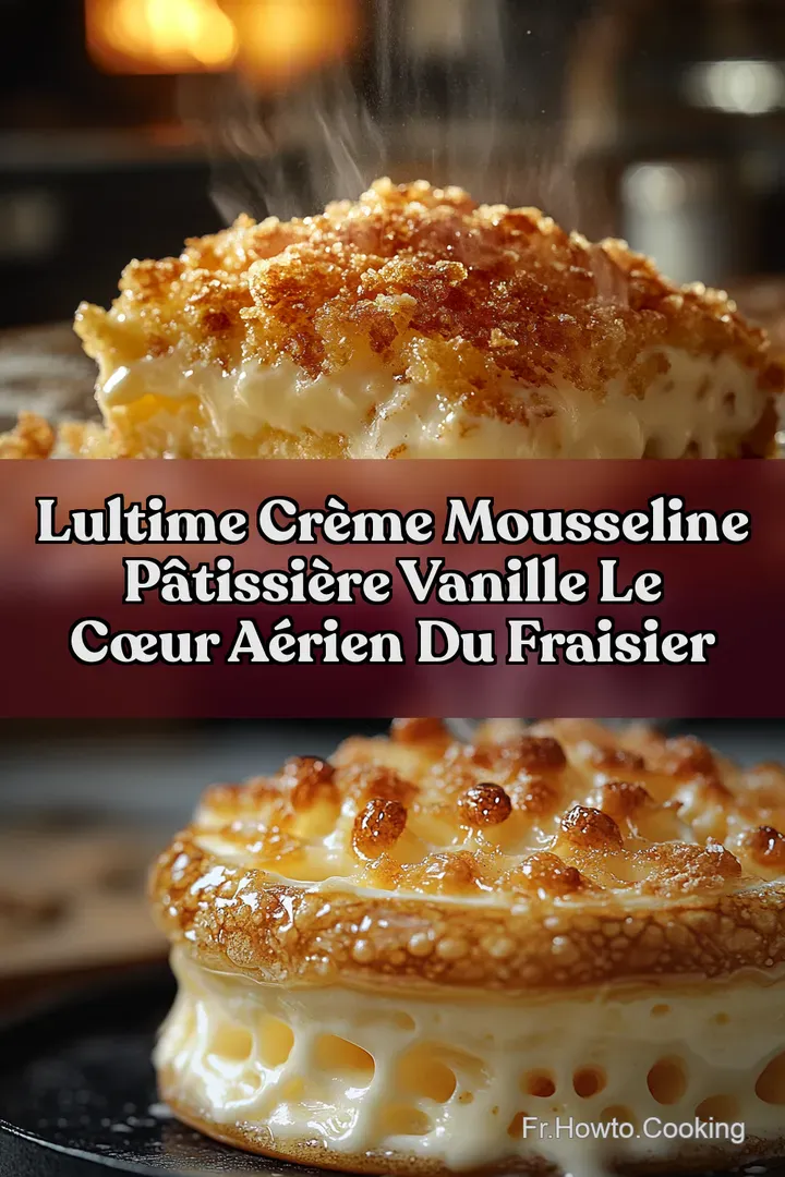 LUltime Cr&egrave;me Mousseline P&acirc;tissi&egrave;re Vanille Le C&oelig;ur A&eacute;rien du Fraisier