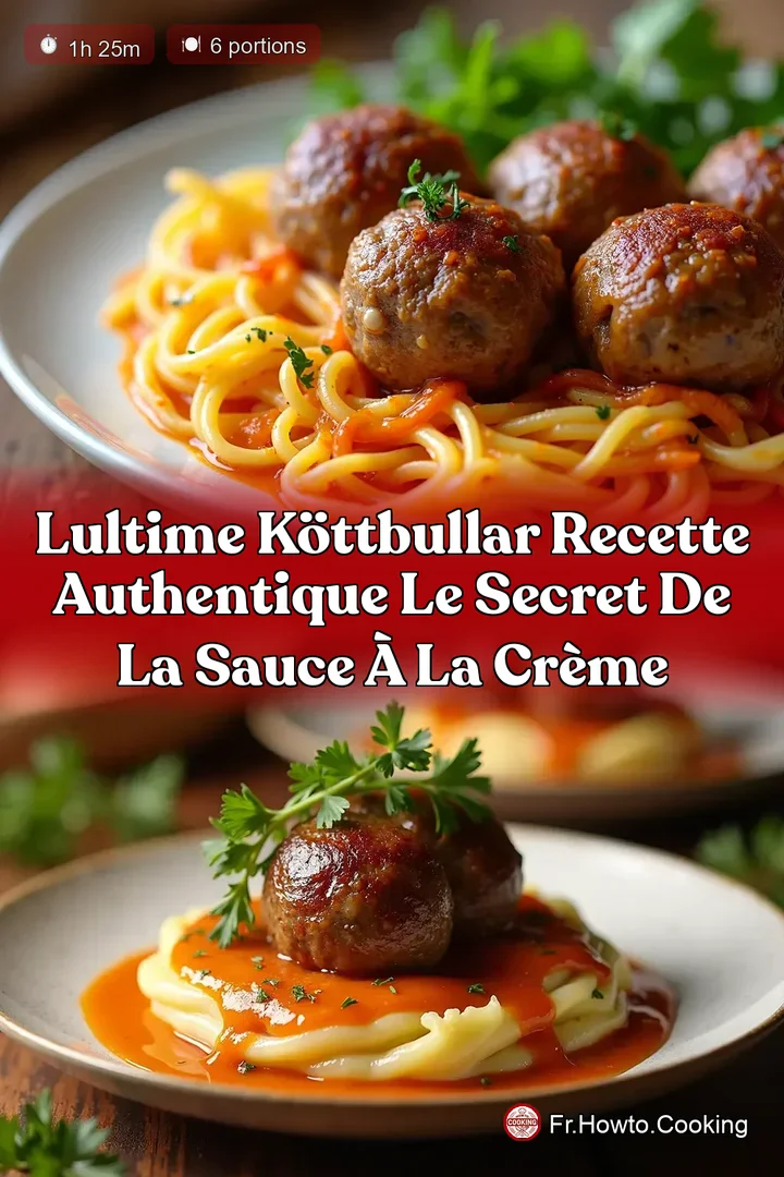 LUltime Köttbullar Recette Authentique Le Secret de la Sauce à la Crème
