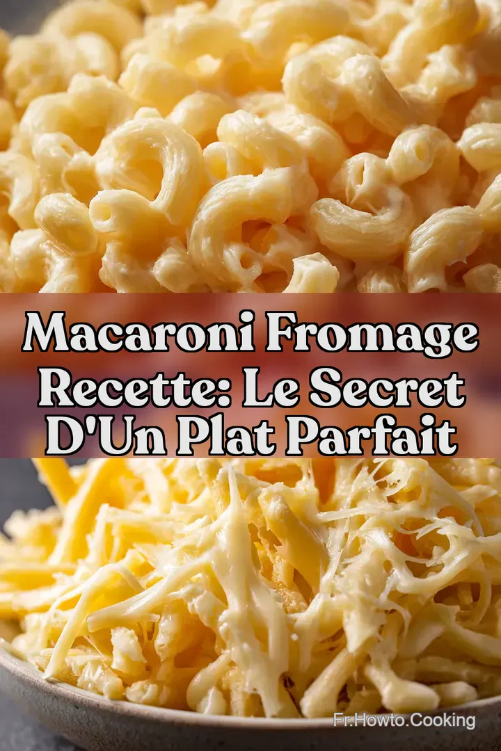 Macaroni Fromage Recette: Le Secret d un Plat Parfait