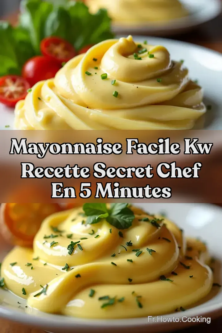 Mayonnaise Facile kw Recette Secret Chef en 5 Minutes