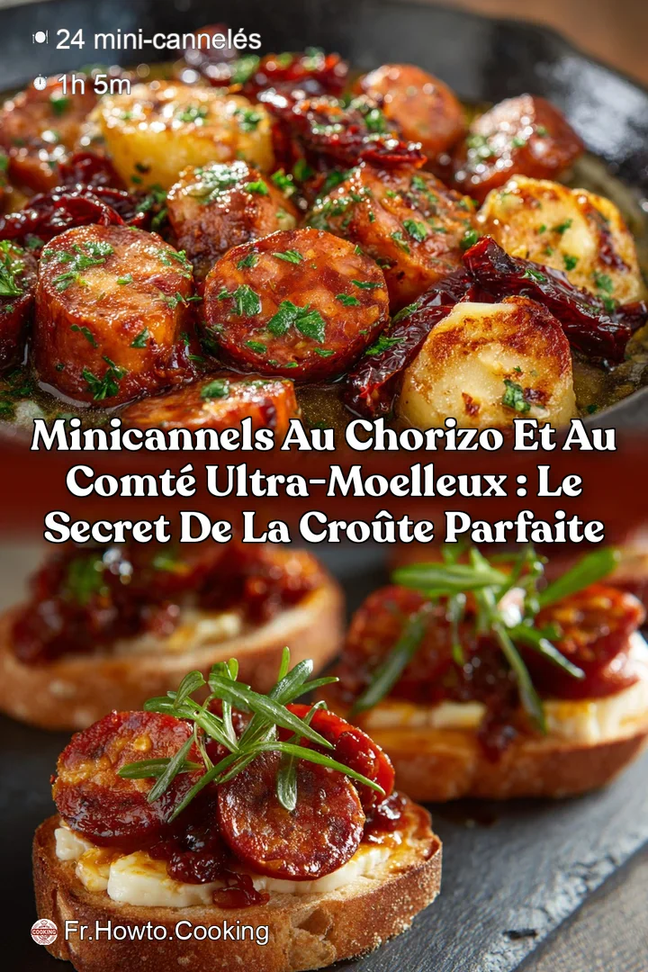 Minicannels au chorizo et au Comt&eacute; ultra-moelleux : le secret de la cro&ucirc;te parfaite