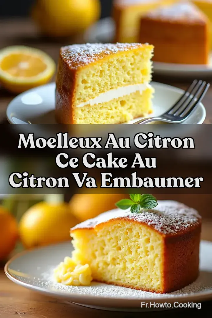Moelleux Au Citron Ce Cake au Citron Va Embaumer