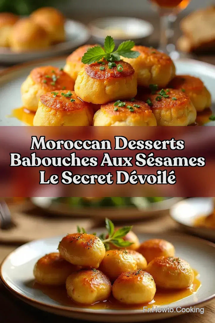 Moroccan Desserts Babouches aux S&eacute;sames Le Secret D&eacute;voil&eacute;