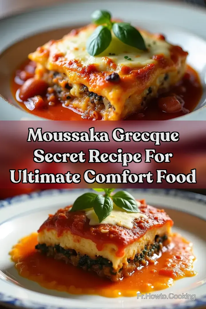 Moussaka Grecque Secret Recipe for Ultimate Comfort Food