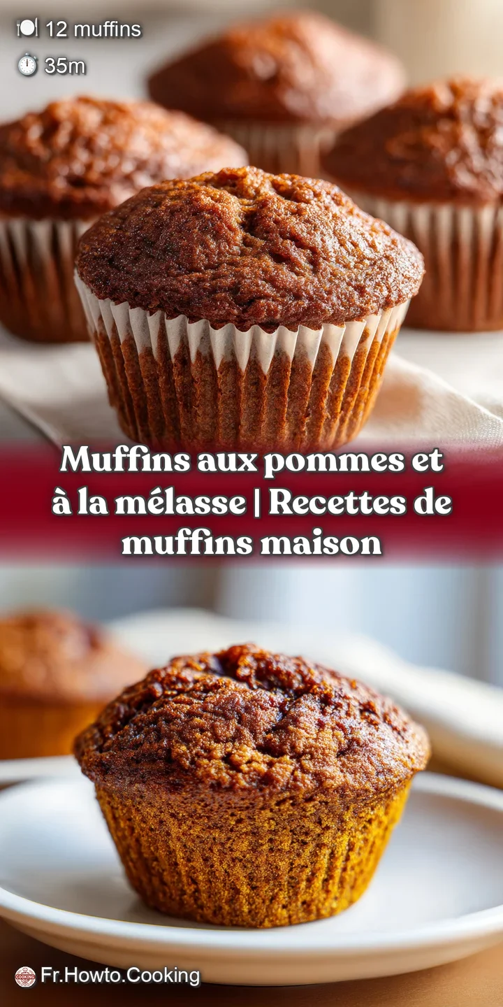 Close-up of a rustic apple muffin with a cracked, golden crust and visible pockets of sweet molasses.