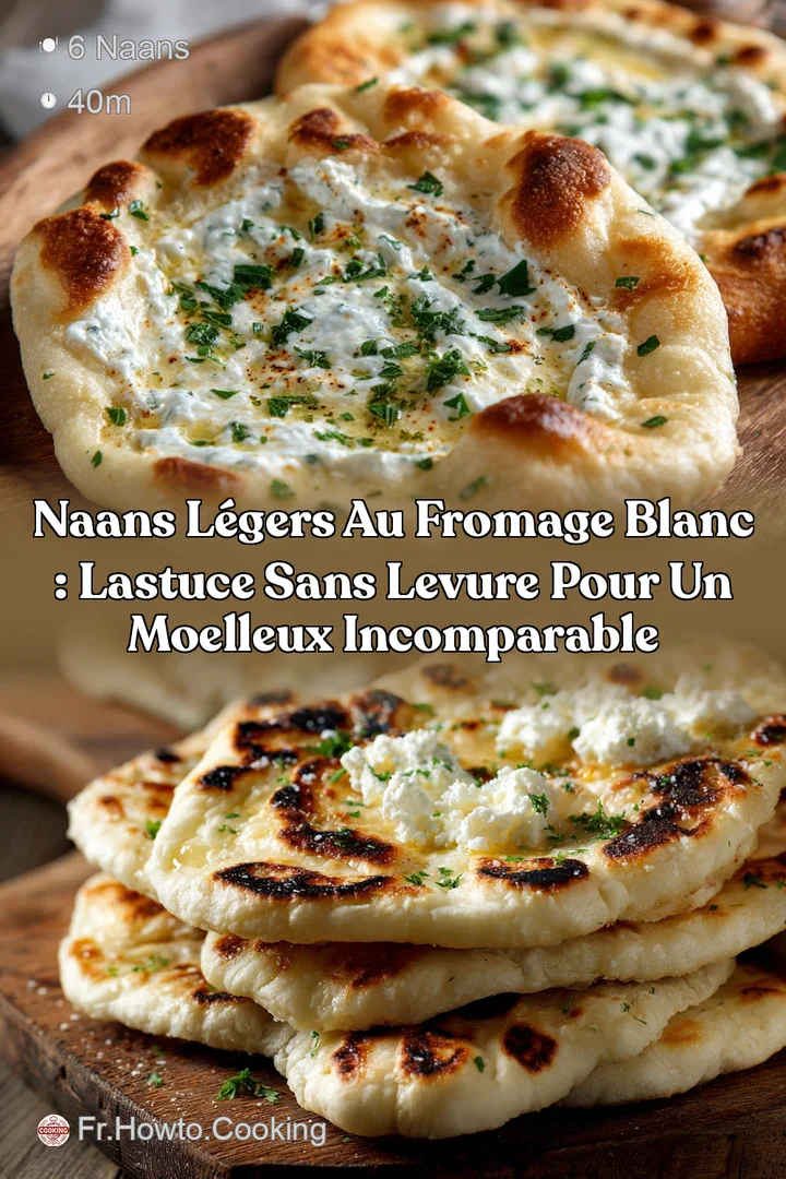 Naans L&eacute;gers au Fromage Blanc : Lastuce sans levure pour un moelleux incomparable