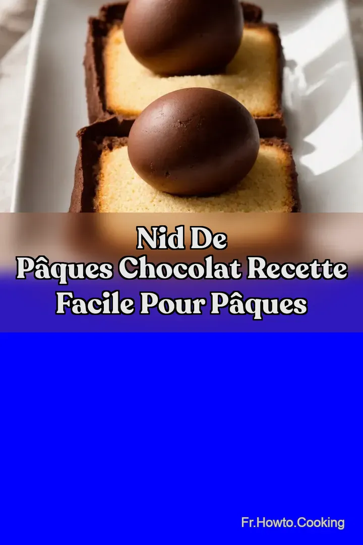 Nid de Pâques Chocolat Recette Facile Pour Pâques