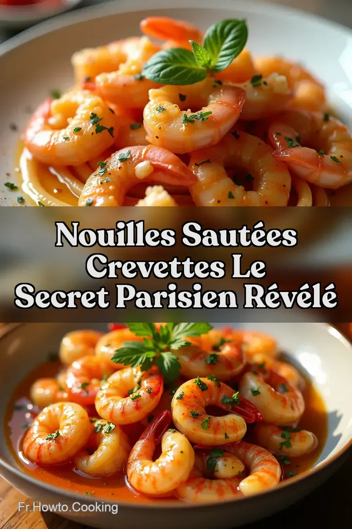 Nouilles Saut&eacute;es Crevettes Le Secret Parisien R&eacute;v&eacute;l&eacute;