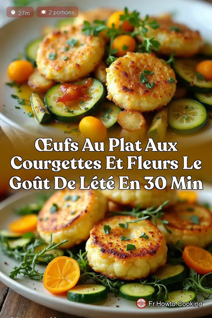 Œufs au Plat aux Courgettes et Fleurs Le Goût de lÉté en 30 Min