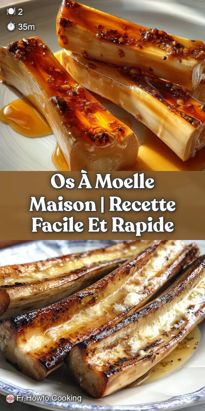 Close-up of roasted bone marrow, highlighting the caramelized edges and melting marrow with a sprinkle of fresh herbs.