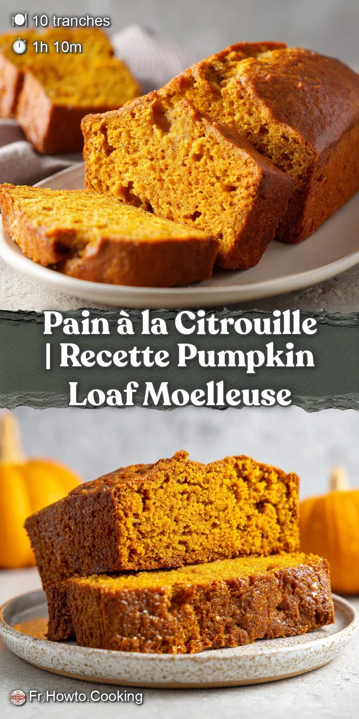 Close-up on a thick slice of warm pumpkin bread, showcasing its airy, moist texture and rich, inviting orange hue.