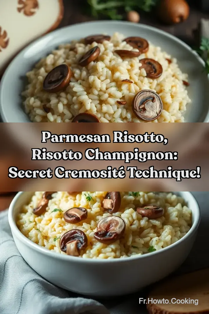 Parmesan Risotto Risotto Champignon: Secret Cremosit&eacute; Technique!