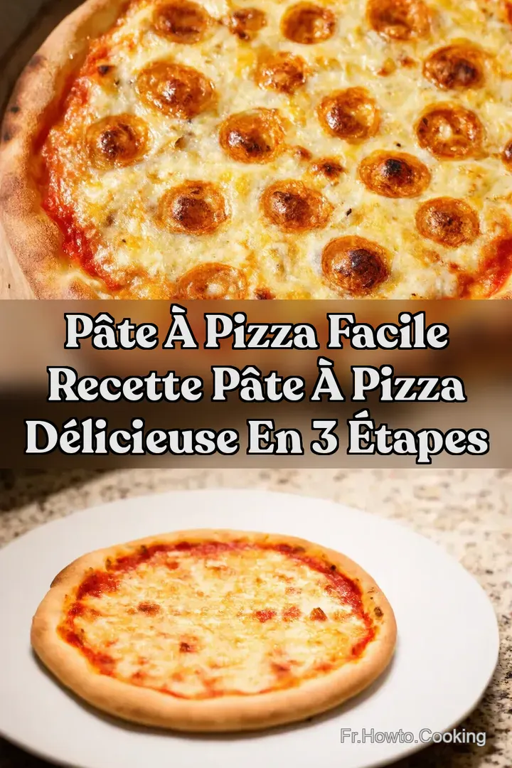 P&acirc;te &agrave; Pizza Facile recette p&acirc;te &agrave; pizza D&eacute;licieuse en 3 &Eacute;tapes