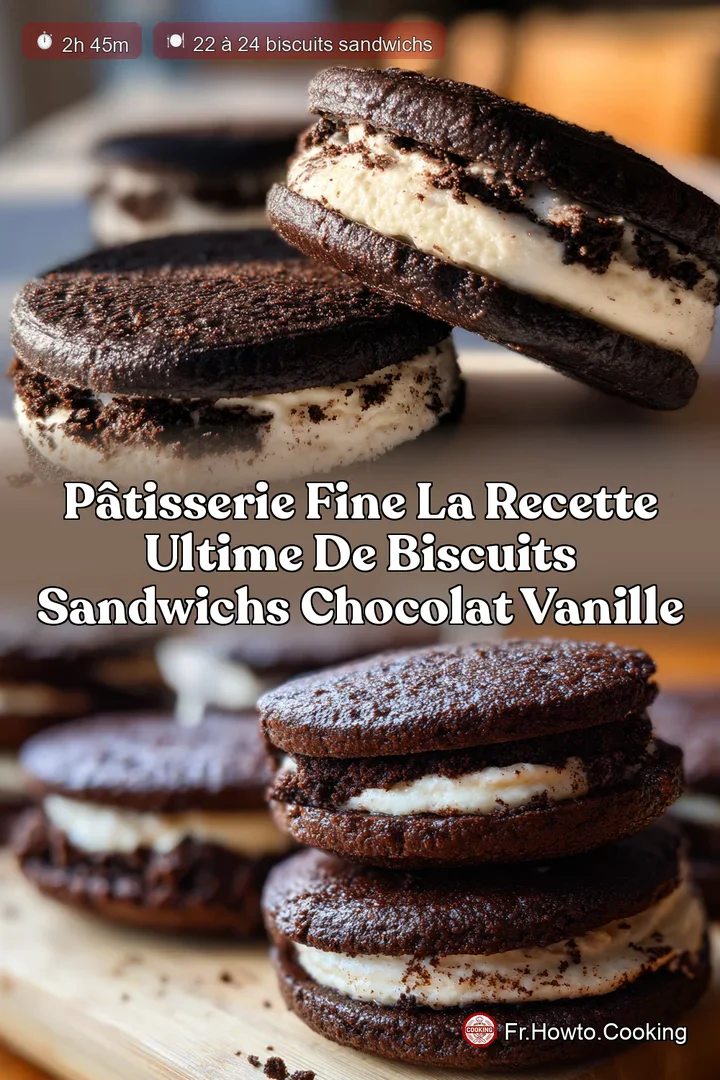 Pâtisserie Fine La Recette Ultime de Biscuits Sandwichs Chocolat Vanille
