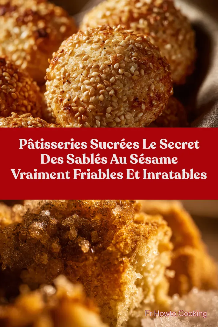 P&acirc;tisseries Sucr&eacute;es Le Secret des Sabl&eacute;s au S&eacute;same Vraiment Friables et Inratables