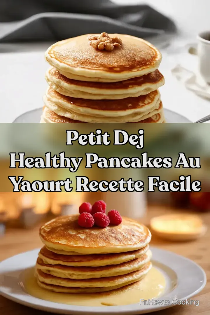 Petit Dej Healthy Pancakes au Yaourt Recette Facile
