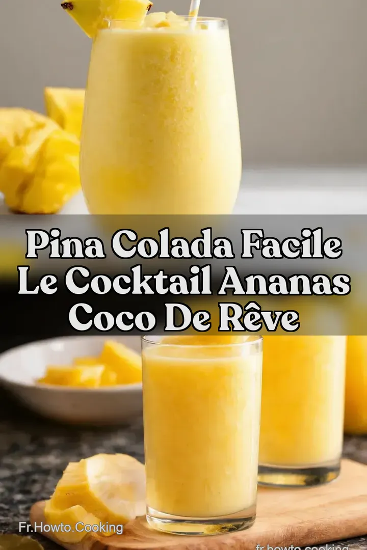Pina Colada Facile Le Cocktail Ananas Coco de R&ecirc;ve