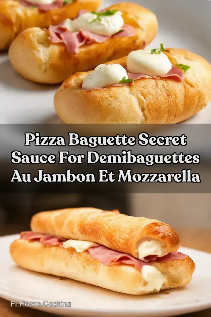 Pizza Baguette Secret Sauce For DemiBaguettes au Jambon et Mozzarella