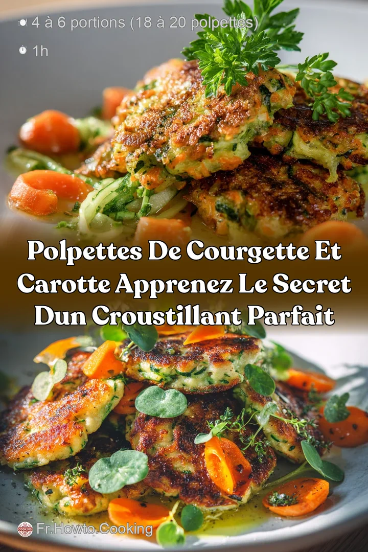Polpettes de courgette et carotte Apprenez le secret dun croustillant parfait