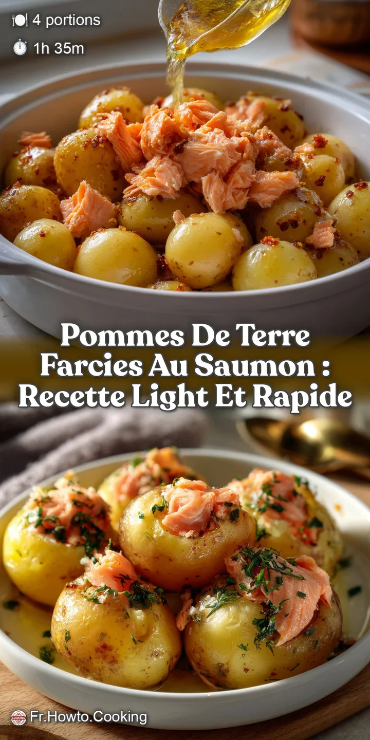 Pommes De Terre Farcies Au Saumon : Recette Light et Rapide