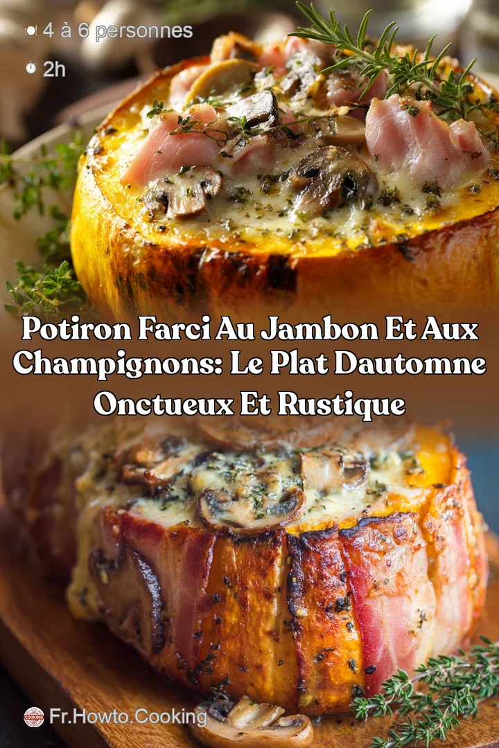 Potiron Farci au Jambon et aux Champignons: Le plat dautomne onctueux et rustique