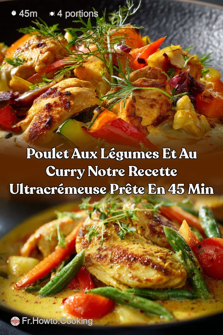 Poulet aux L&eacute;gumes et au Curry Notre Recette UltraCr&eacute;meuse Pr&ecirc;te en 45 Min