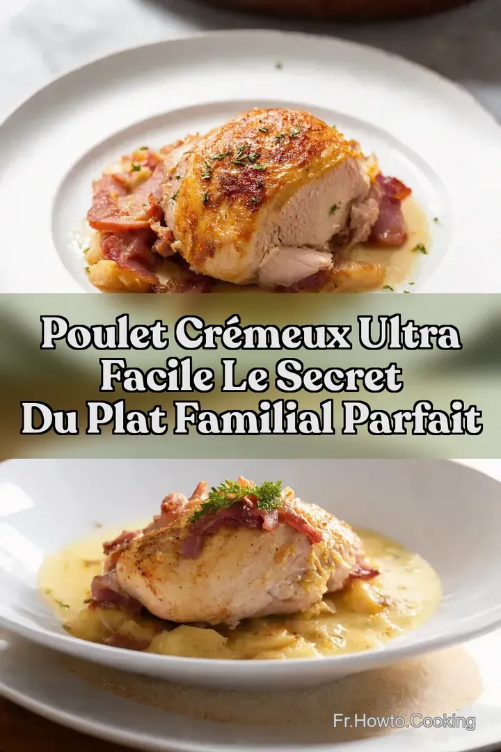 Poulet Cr&eacute;meux Ultra Facile Le Secret du Plat Familial Parfait