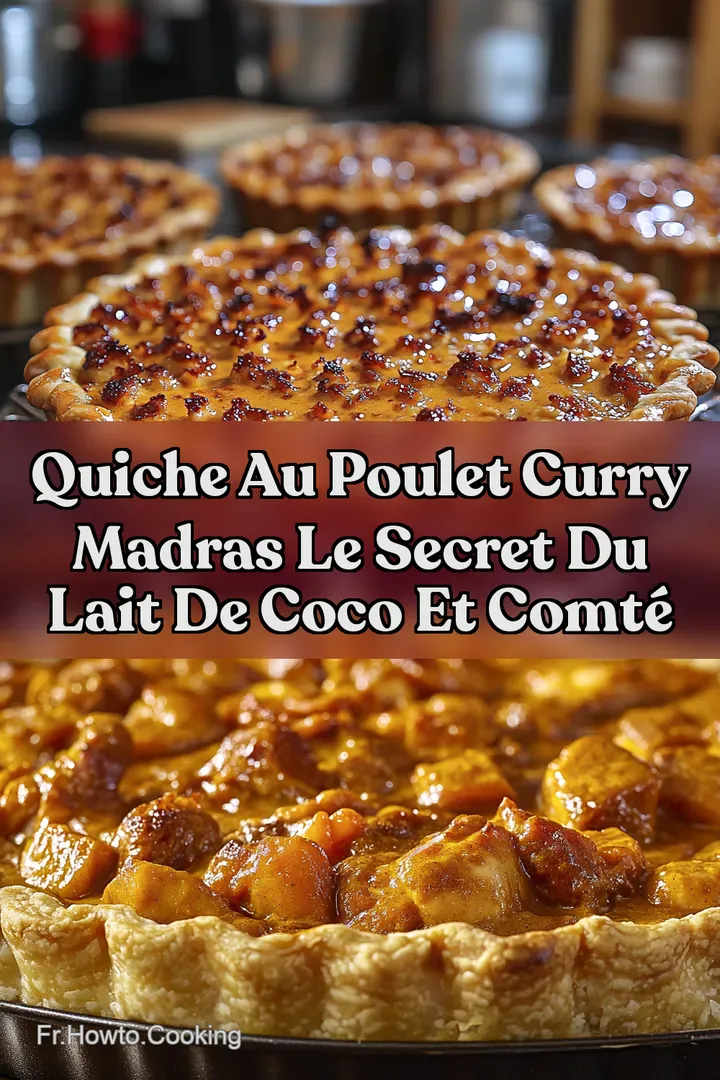 Quiche Au Poulet Curry Madras Le Secret Du Lait De Coco Et Comt&eacute;