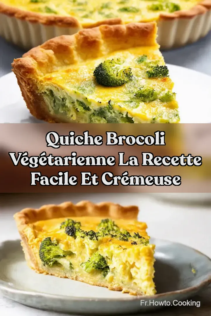 Quiche Brocoli V&eacute;g&eacute;tarienne La Recette Facile et Cr&eacute;meuse