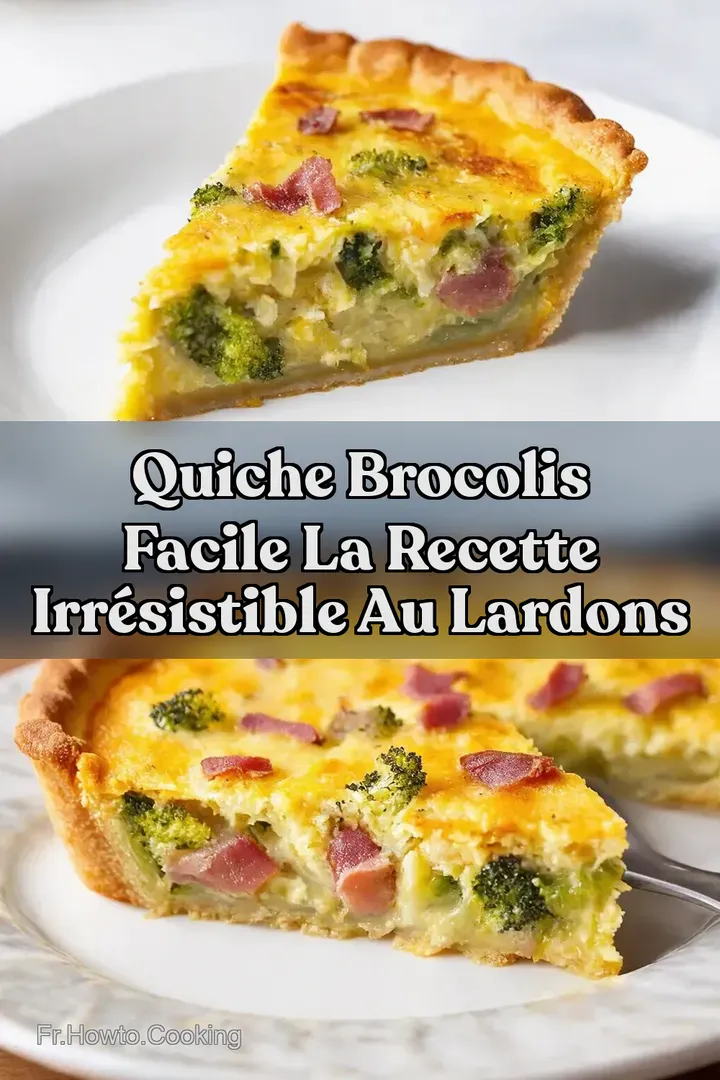 Quiche Brocolis Facile La Recette Irr&eacute;sistible au Lardons