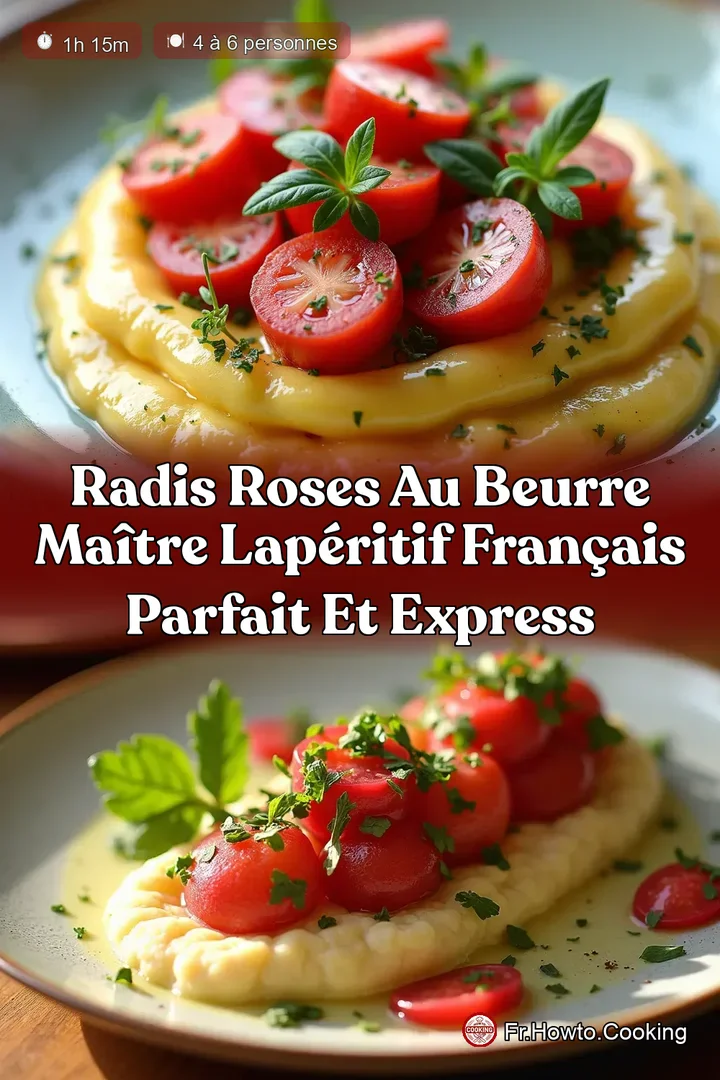 Radis Roses au Beurre Maître LApéritif Français Parfait et Express