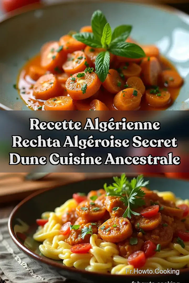 Recette Alg&eacute;rienne Rechta Alg&eacute;roise Secret dune Cuisine Ancestrale