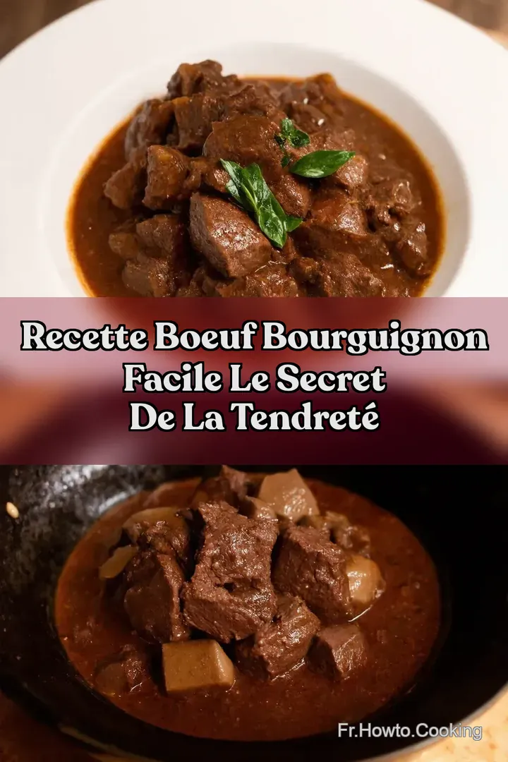 Recette Boeuf Bourguignon Facile Le Secret de la Tendret&eacute;