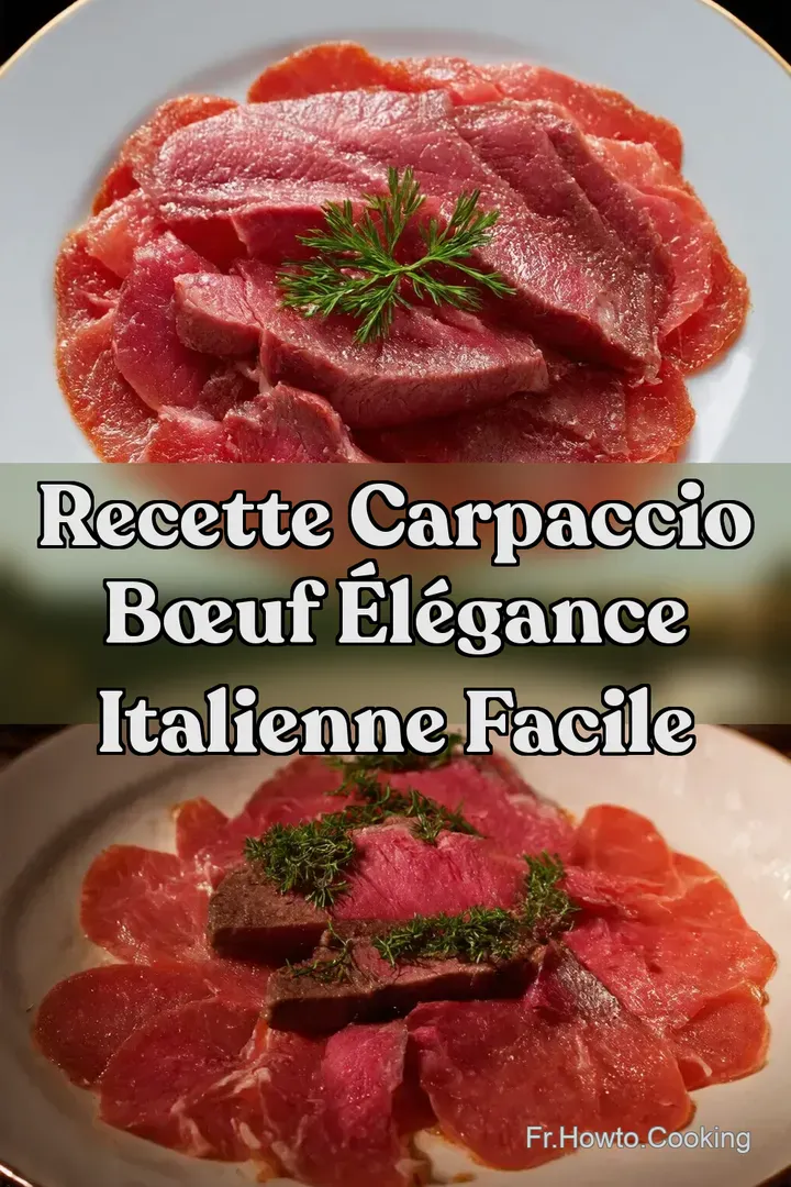 Recette Carpaccio B&oelig;uf &Eacute;l&eacute;gance Italienne Facile