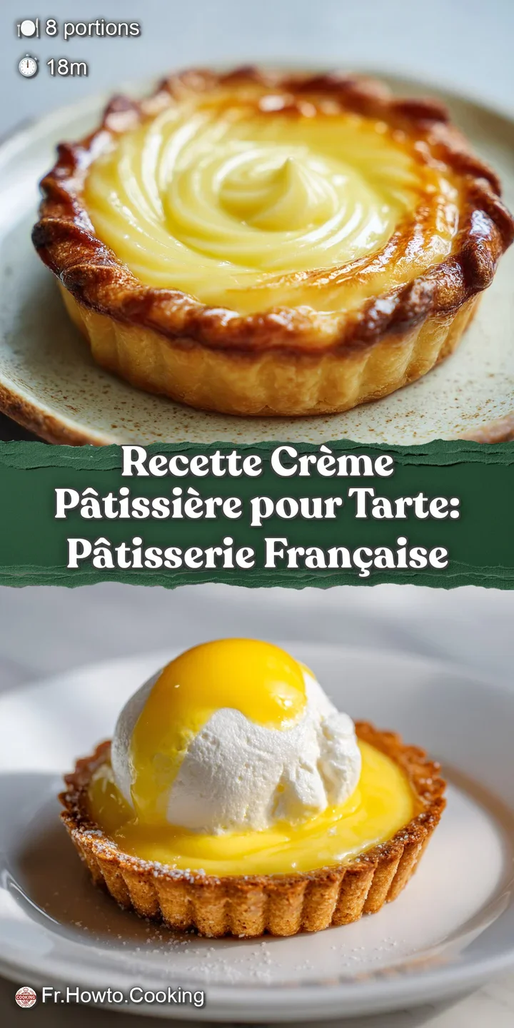 Close-up of a silky smooth, pale yellow custard filling, nestled inside a perfectly golden, flaky tart crust. A delightful...