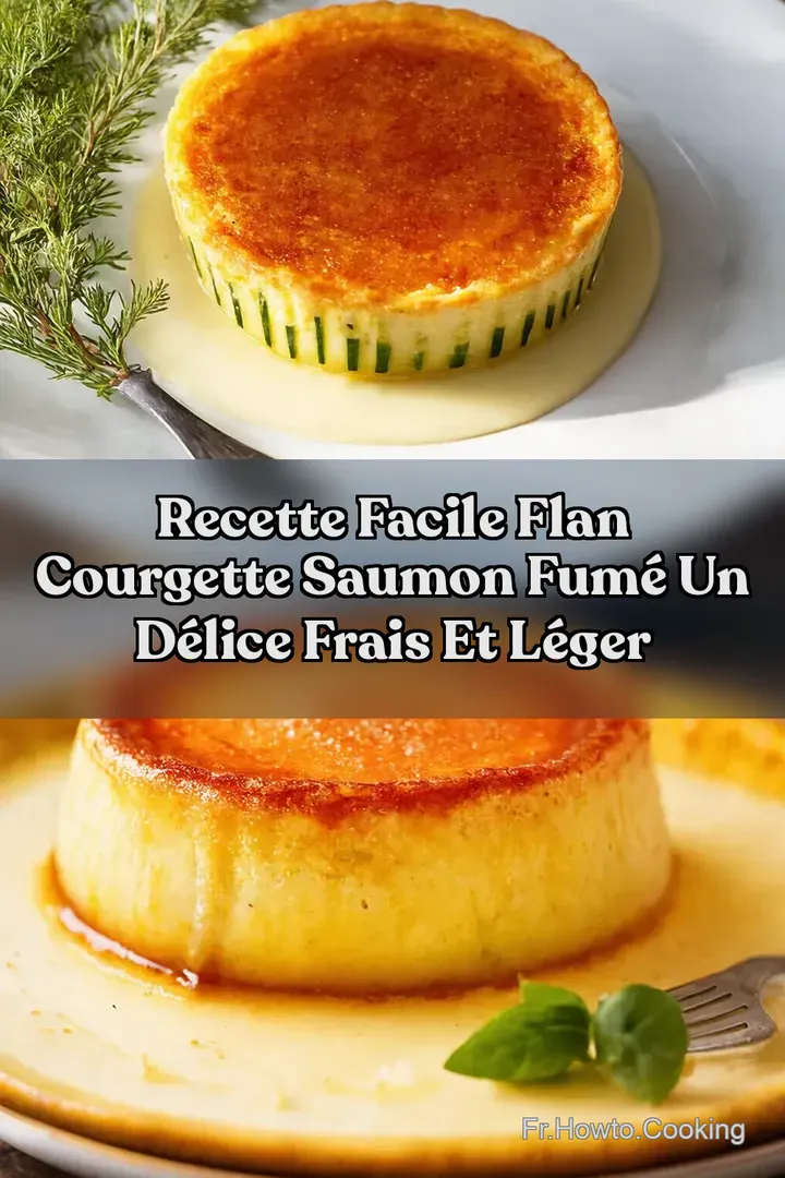 Recette Facile Flan Courgette Saumon Fum&eacute; Un D&eacute;lice Frais et L&eacute;ger