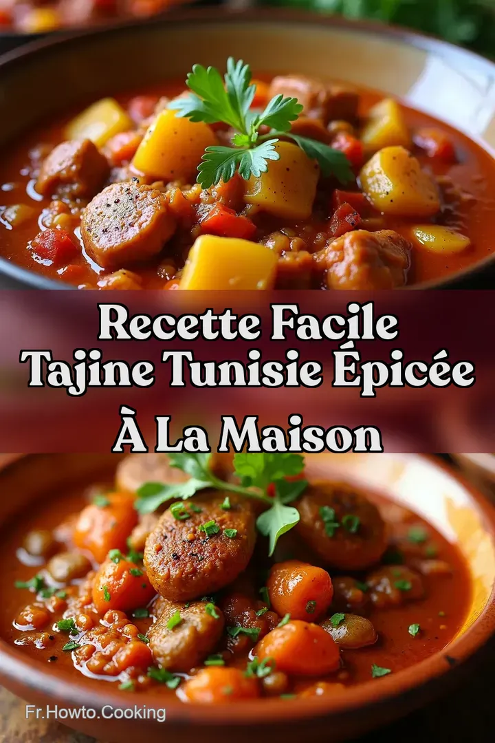 Recette Facile Tajine Tunisie Épicée à la Maison