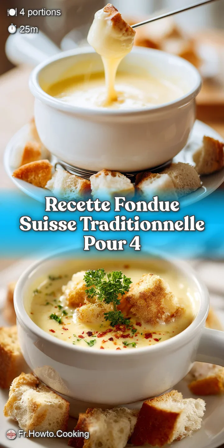 Close-up of creamy, melted Swiss cheese fondue, with visible air bubbles and inviting texture. Dipping bread is nearby.