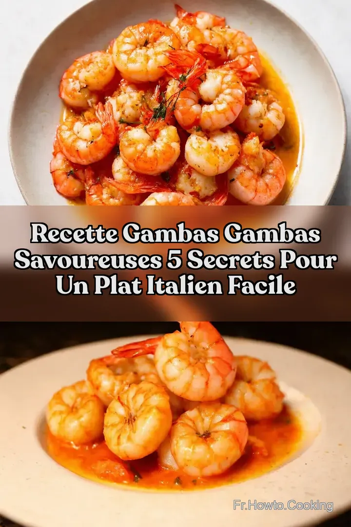 Recette Gambas Gambas Savoureuses 5 Secrets pour un Plat Italien Facile