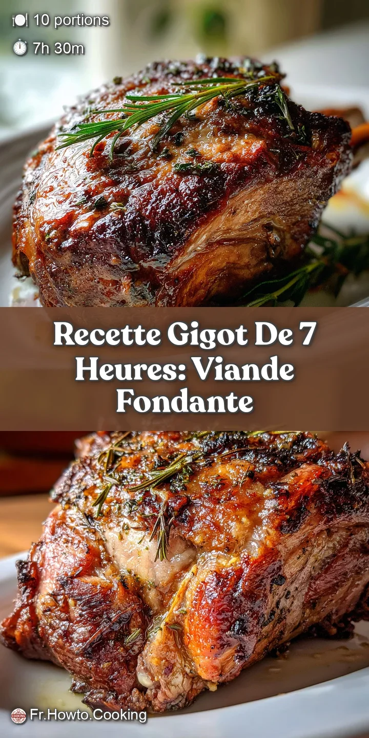 Close-up of a succulent, slow-cooked roast with a deep brown crust, showcasing its juicy interior and flavorful texture.